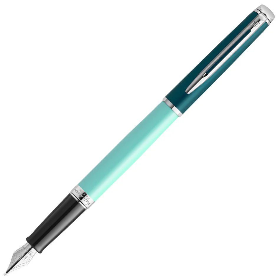 Waterman Hemisphere Fountain Pen Green with Chrome Trim
