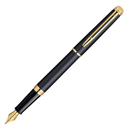 Waterman Hemisphere Fountain Pen Matte Black with Gold Trim