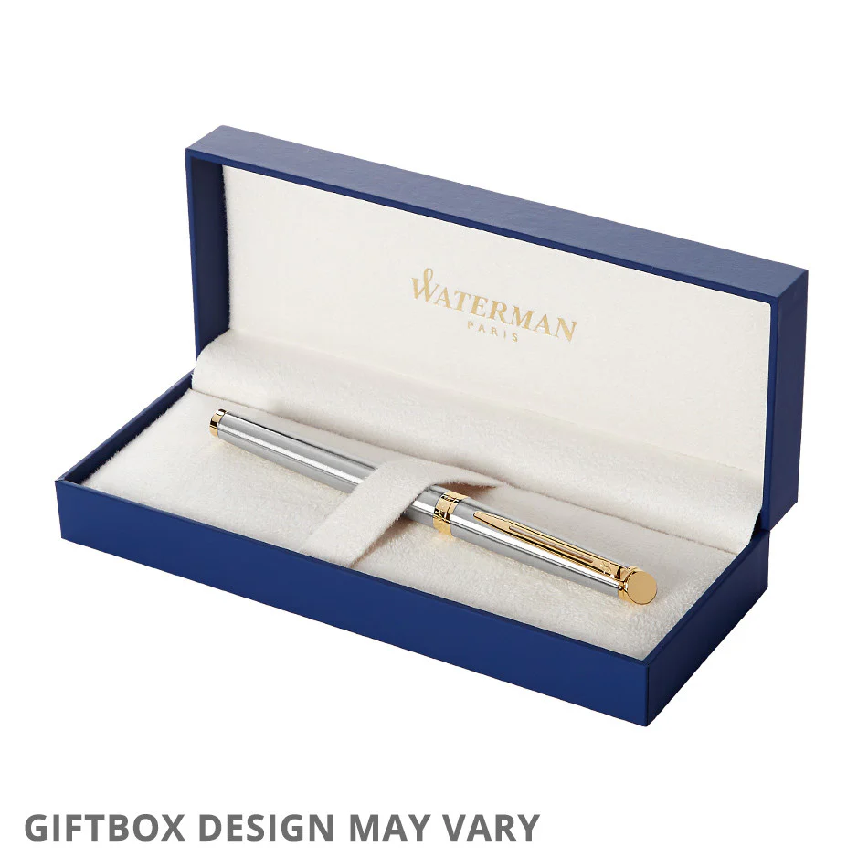 Waterman Hemisphere Fountain Pen Stainless Steel with Gold Trim - Image 5