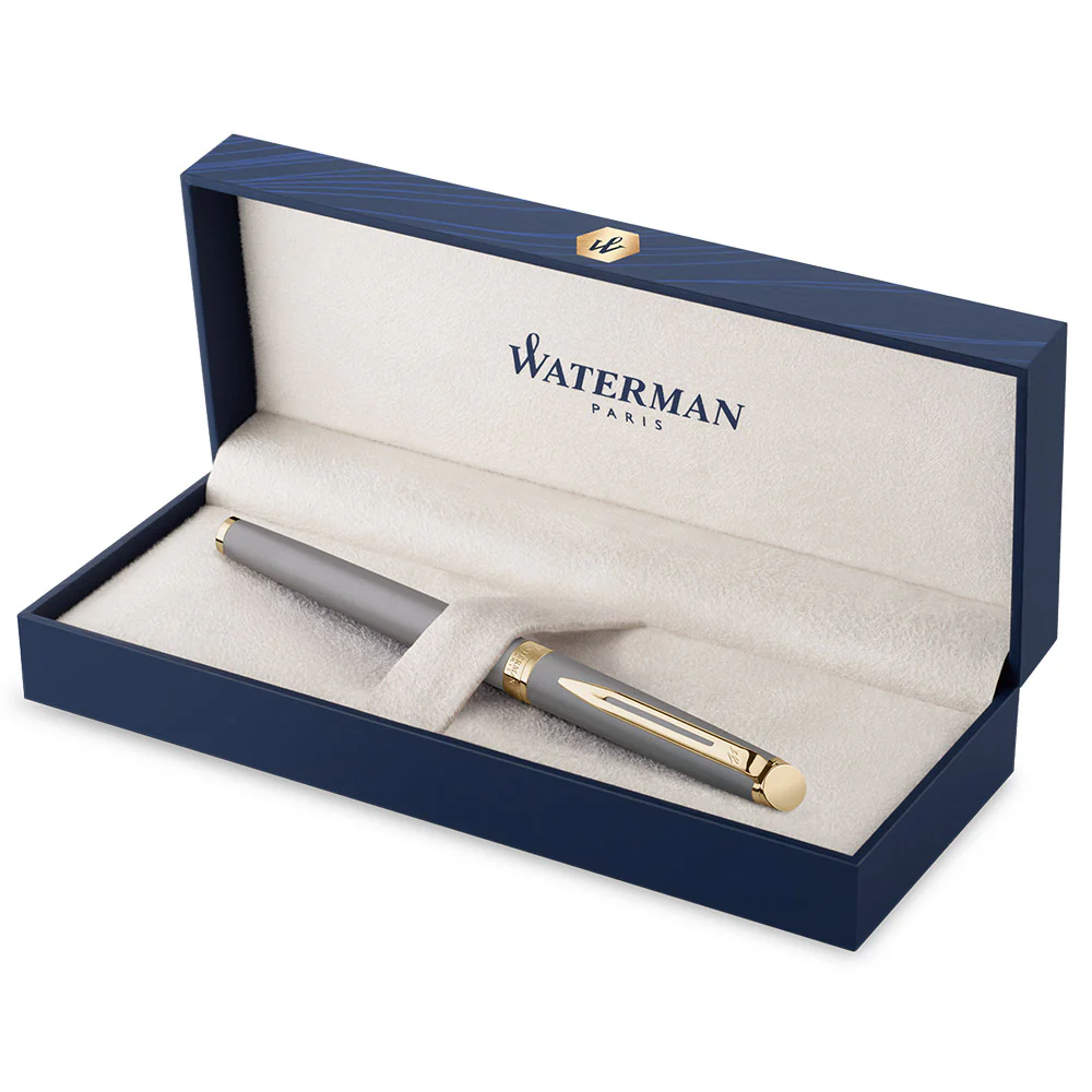 Waterman Hemisphere Fountain Pen Stone Grey with Gold Trim - Image 3