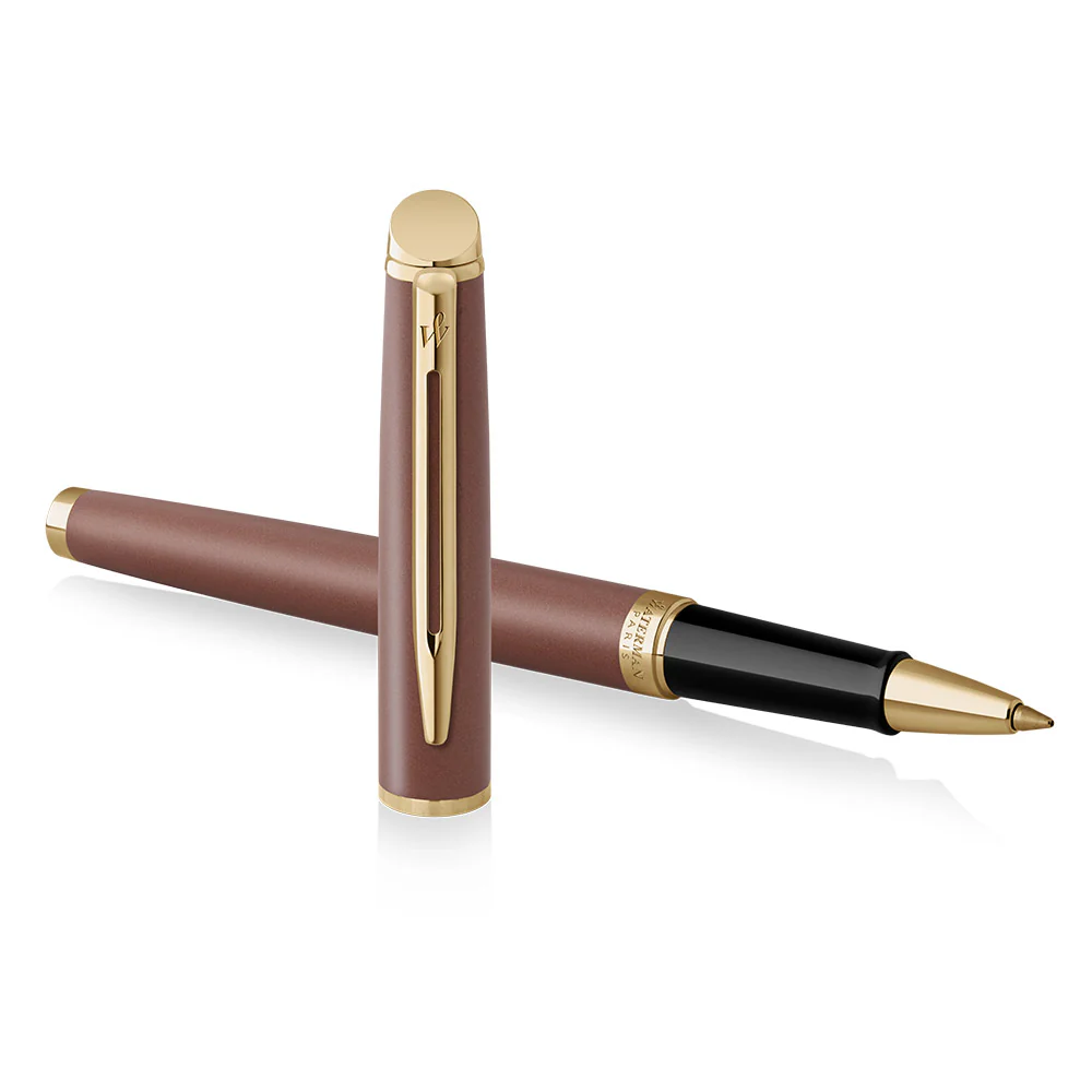 Waterman Hemisphere Rollerball Pen Copper Red with Gold Trim - Image 2
