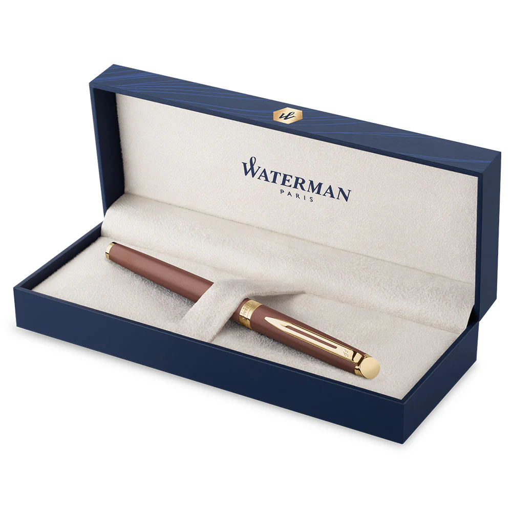 Waterman Hemisphere Rollerball Pen Copper Red with Gold Trim - Image 3