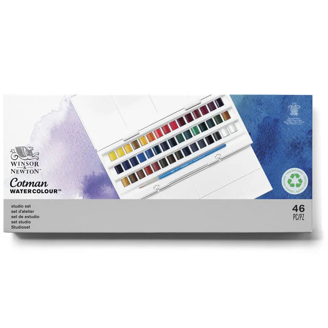 Winsor & Newton Cotman Watercolour Half Pan Studio Set - Image 6