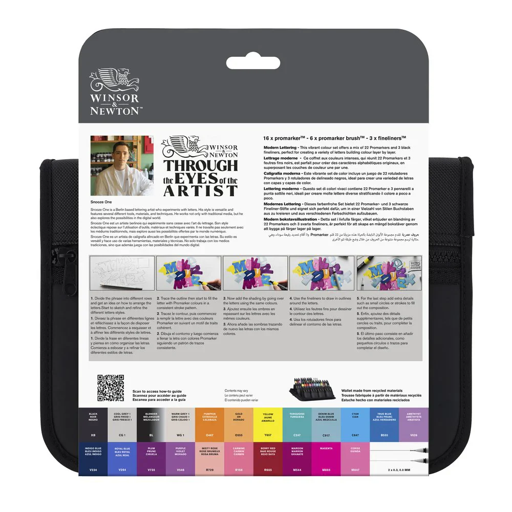 Winsor & Newton Promarker Graphic Art Wallet Modern Lettering - Image 5