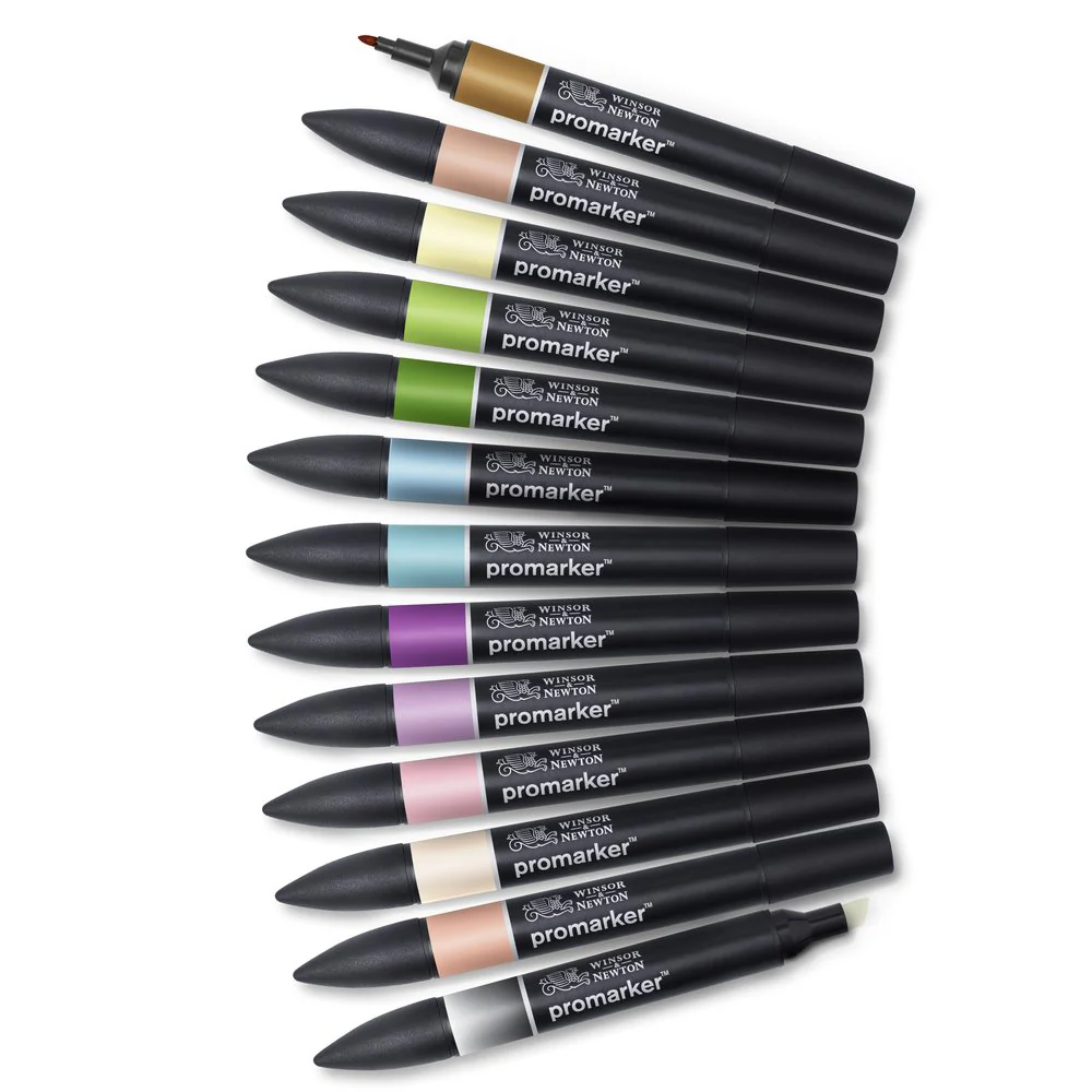 Winsor & Newton ProMarkers Set of 12+1 Manga Fantasy