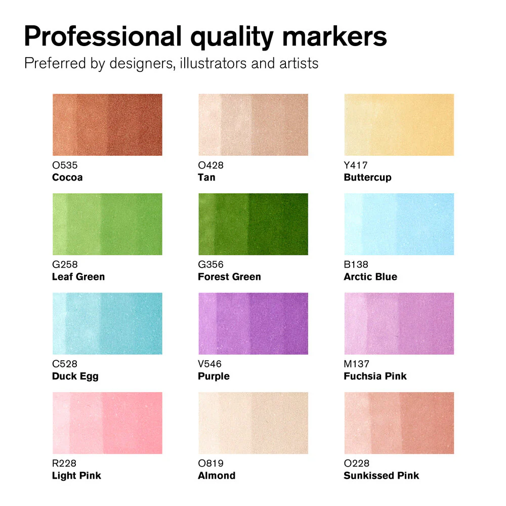 Winsor & Newton ProMarkers Set of 12+1 Manga Fantasy - Image 2