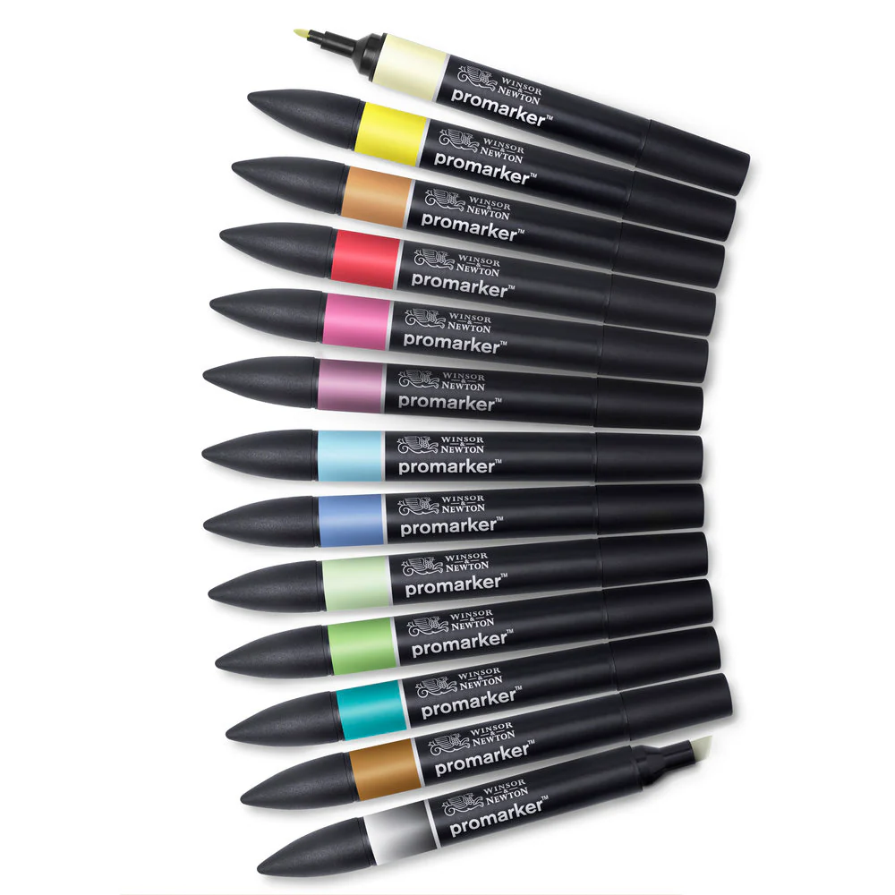 Winsor & Newton ProMarkers Set of 12+1 - Set 2