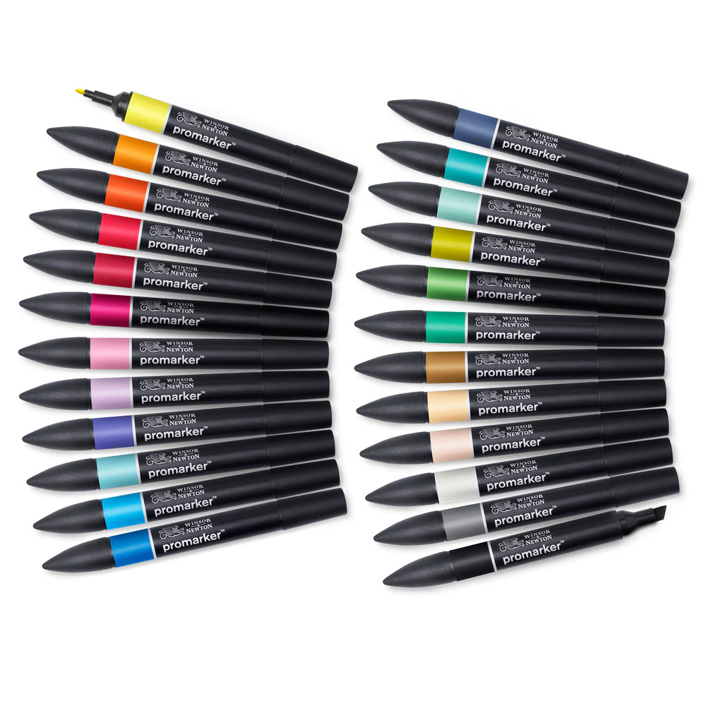 Winsor & Newton ProMarkers Set of 24 Arts and Illustration - Image 3