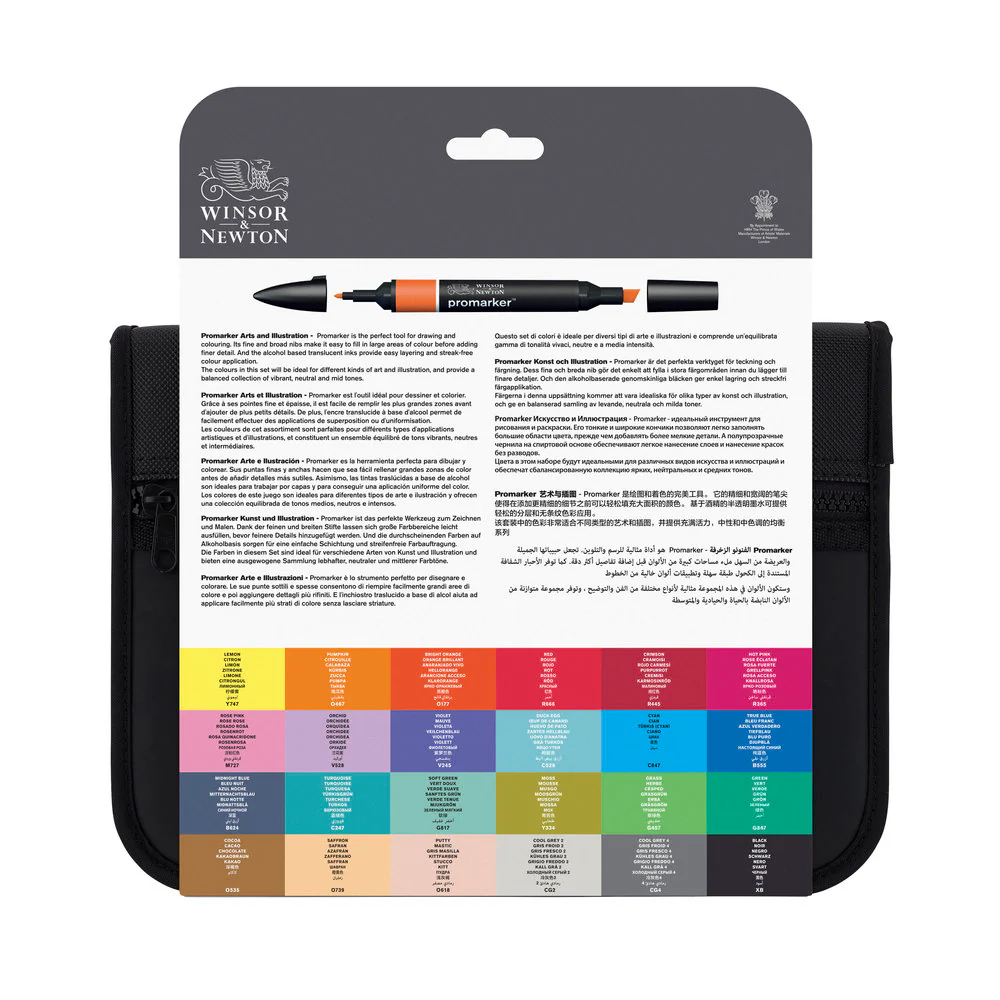 Winsor & Newton ProMarkers Set of 24 Arts and Illustration - Image 6