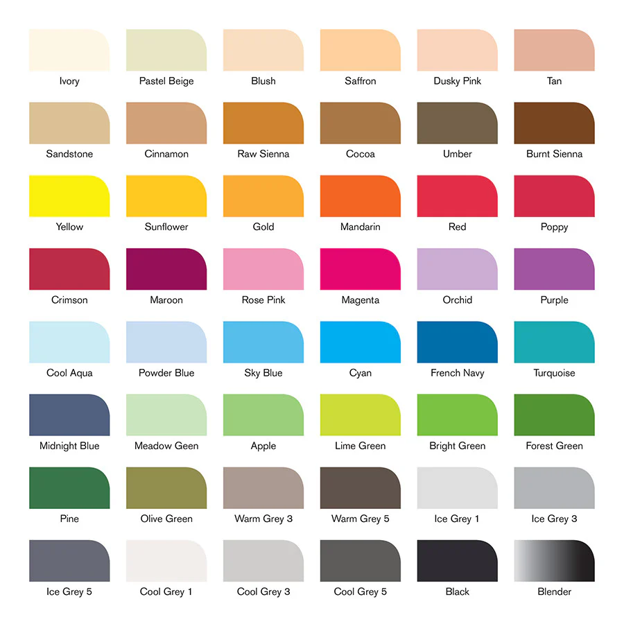 Winsor & Newton ProMarkers Set of 48 Essential Collection - Image 6