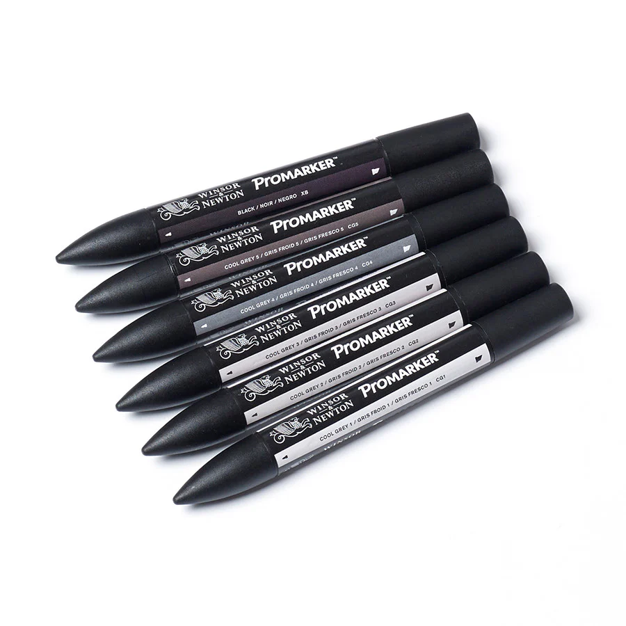 Winsor & Newton ProMarkers Set of 6 Neutral Tones - Image 3