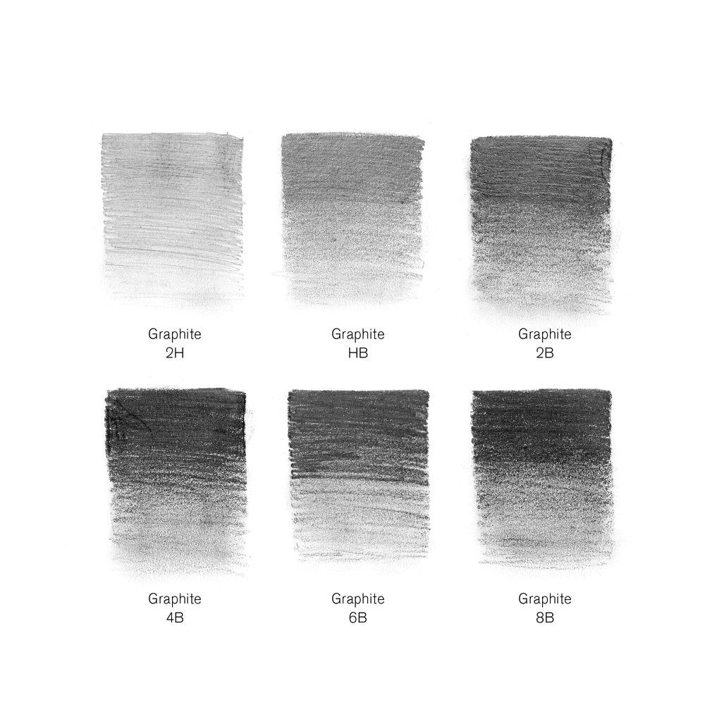 Winsor & Newton Studio Collection Graphite Pencils Assorted Tin of 6 - Image 2