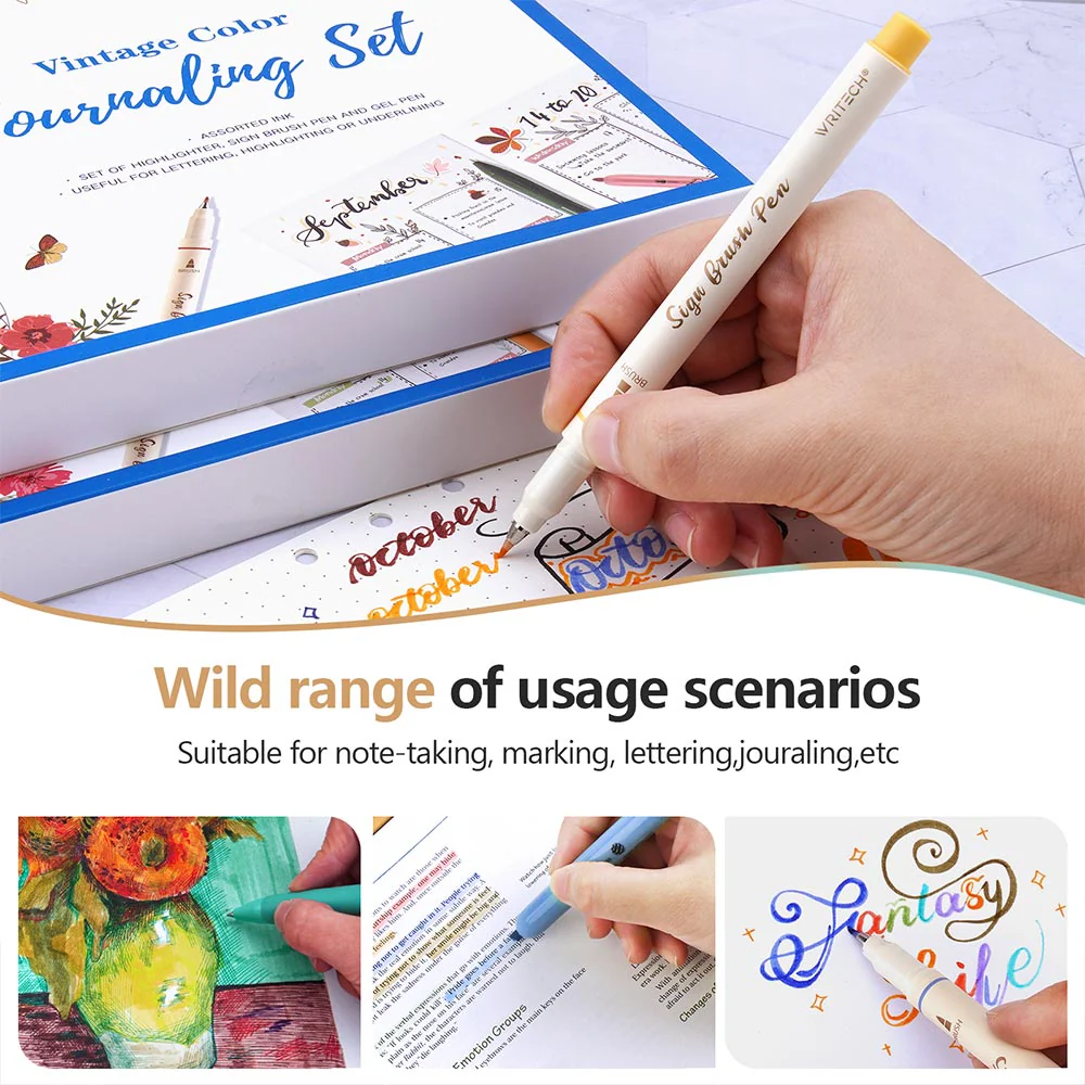 WRITECH 12 Piece Journal Set Vintage Tones - Image 3
