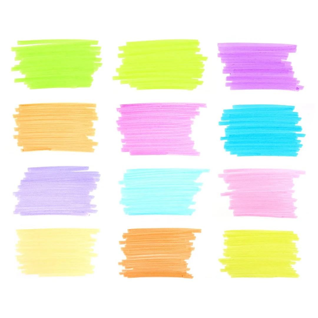WRITECH Retractable Highlighters Set of 12 Neon and Pastel - Image 2