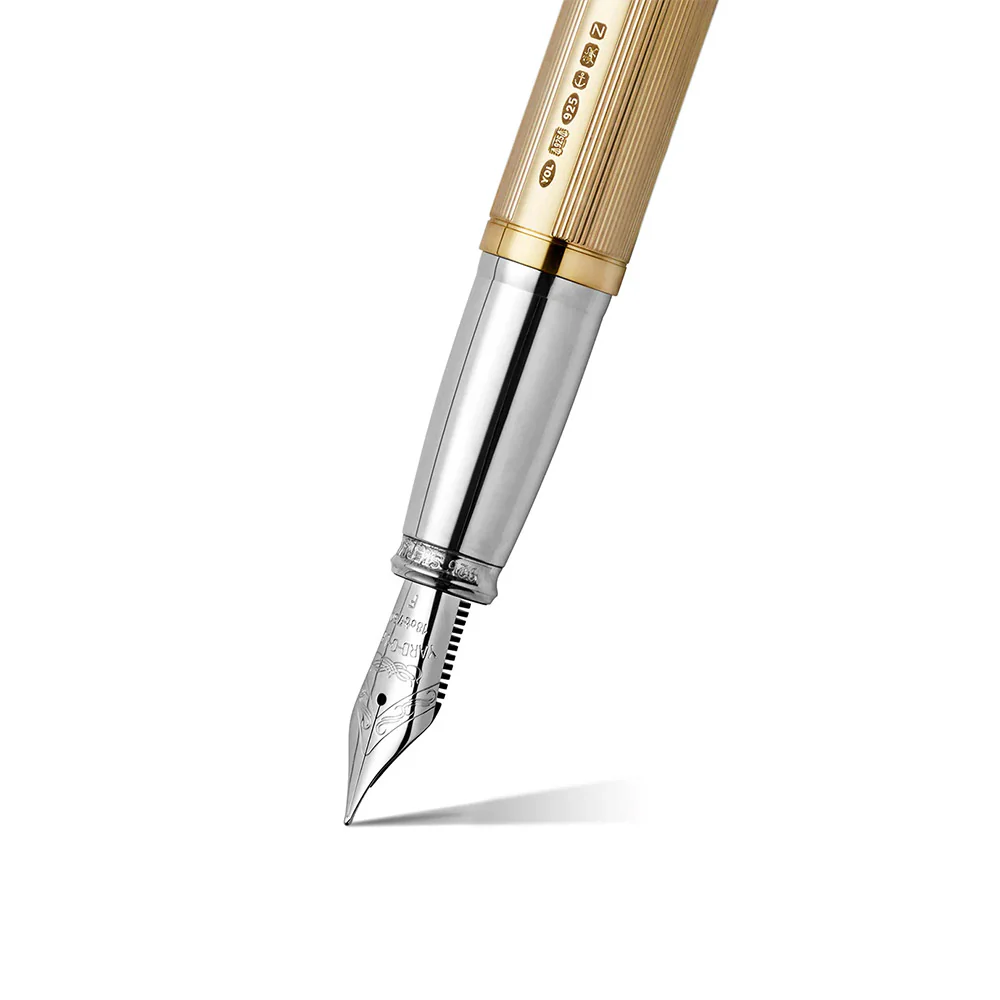 Yard O Led Pinstripe 72 Gold Grand Fountain Pen - Image 3
