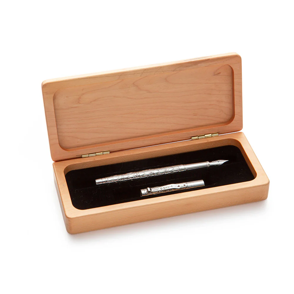 Yard O Led Viceroy Standard Plain Sterling Silver Fountain Pen - Image 6