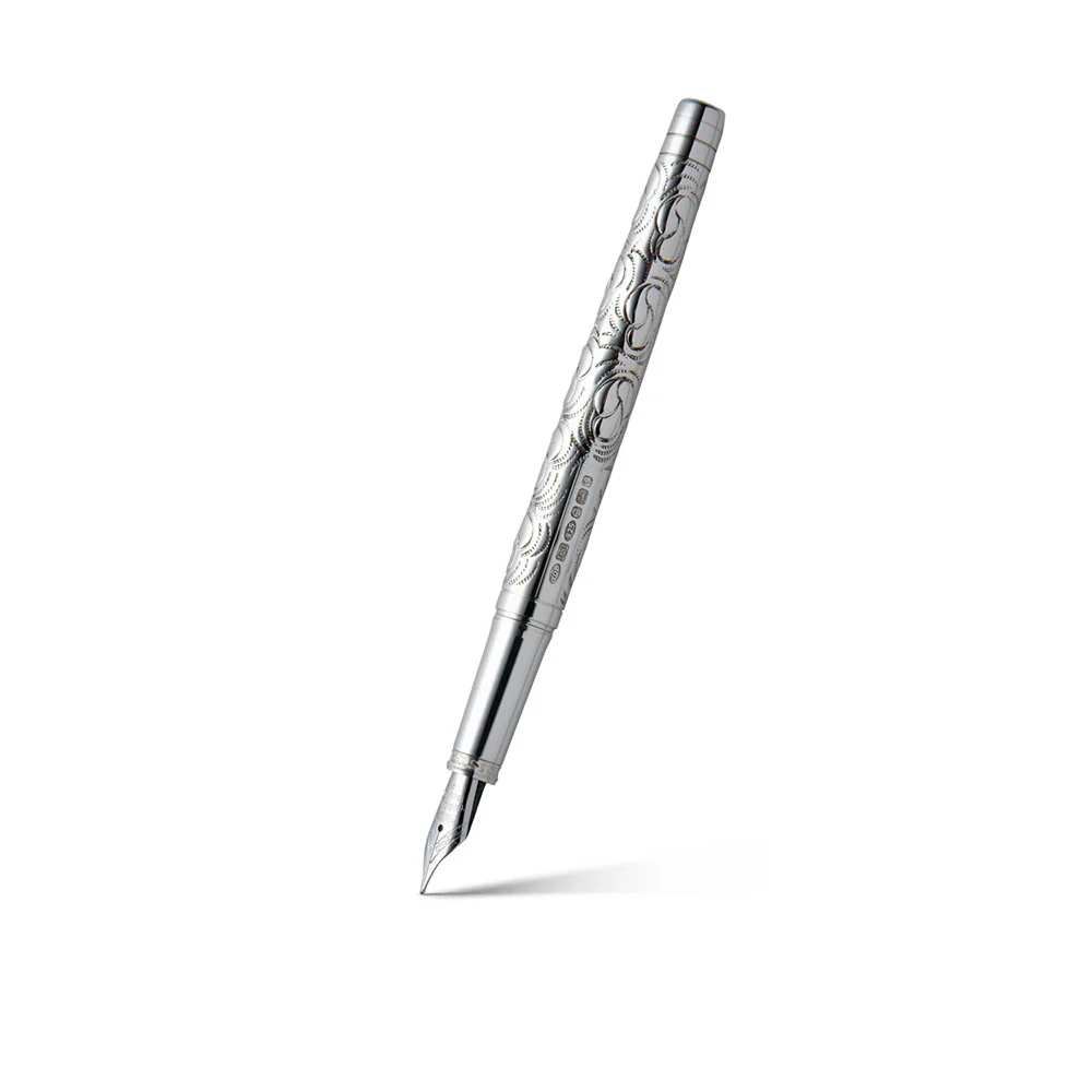 Yard O Led Viceroy Standard Victorian Sterling Silver Fountain Pen - Image 2