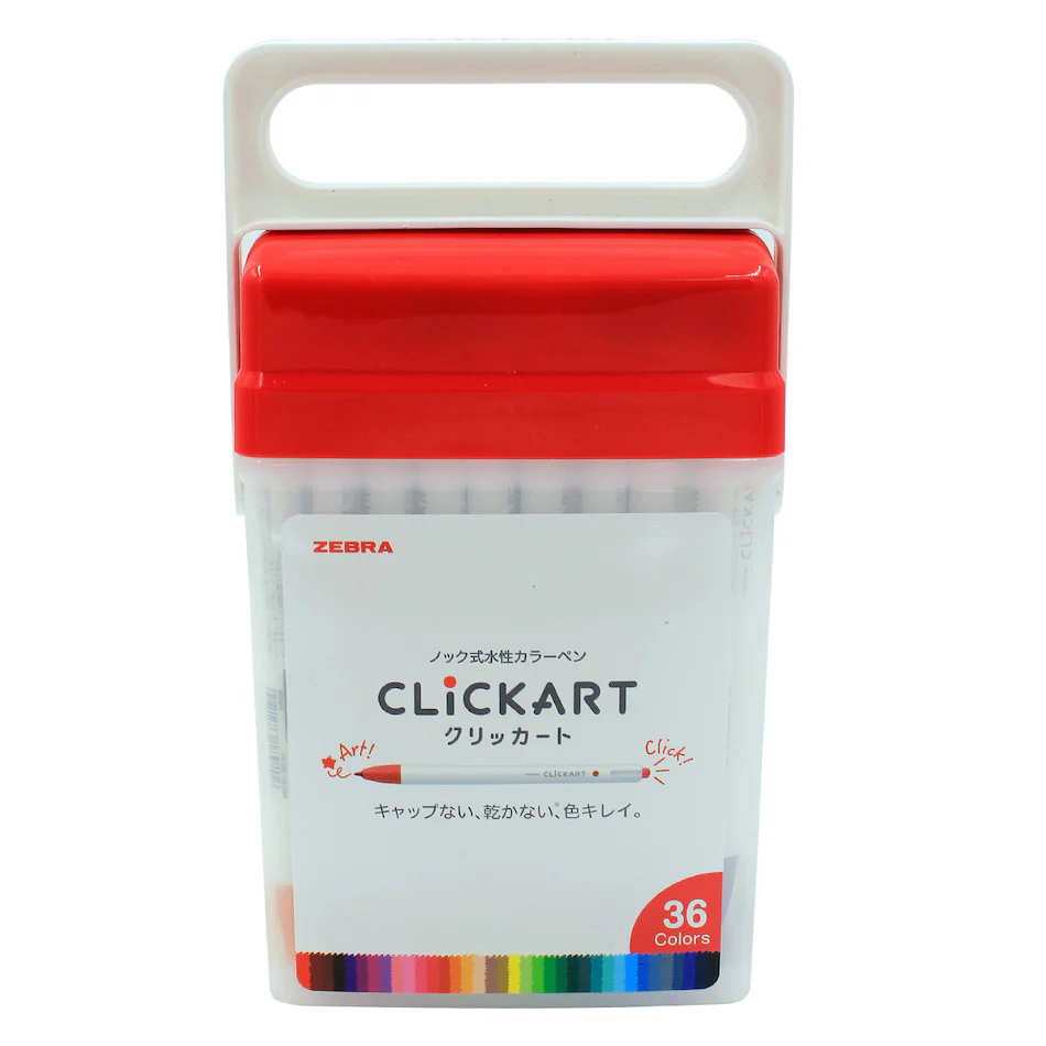 Zebra Clickart Water Based Marker 0.6mm Set of 36